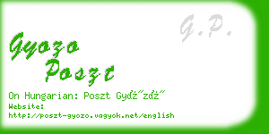 gyozo poszt business card